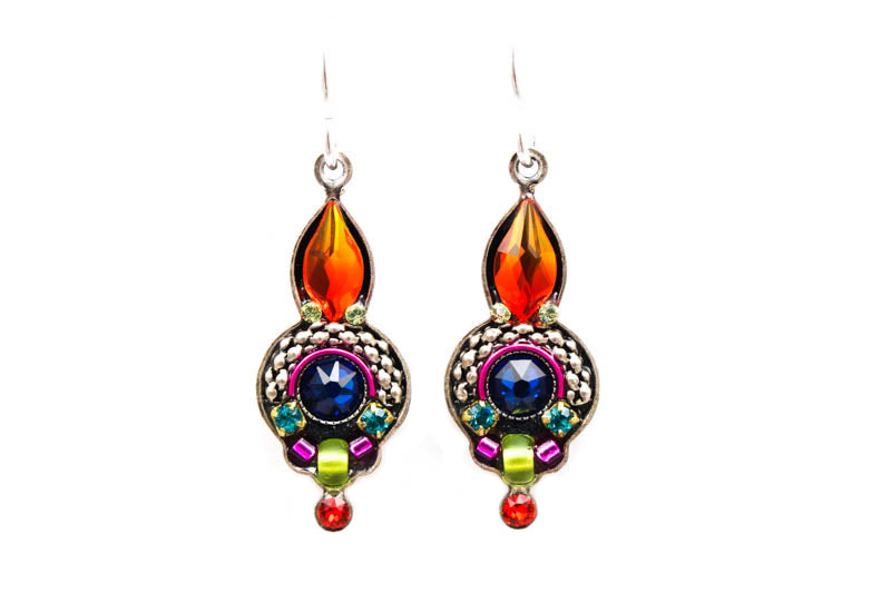 Multi Color Drop Earrings by Firefly Jewelry