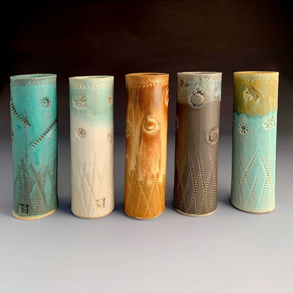 Tall Round Bud Vase