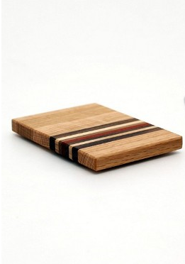 Small Striped Trivet in Oak