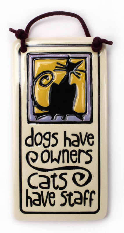 Cat's Have Staff Charmer Ceramic Tile