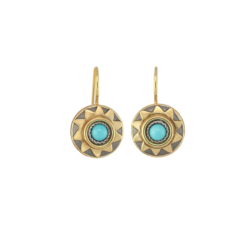 Garnet Floral Earrings
