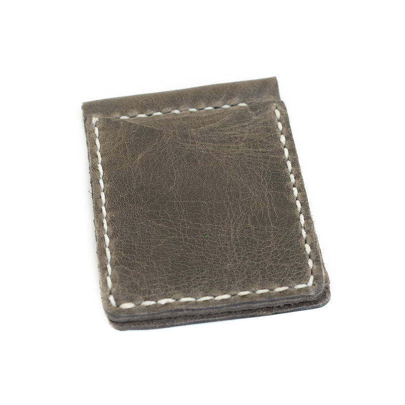 Leather Money Clip Hand Sewn Wallet - Available in Multiple Colors