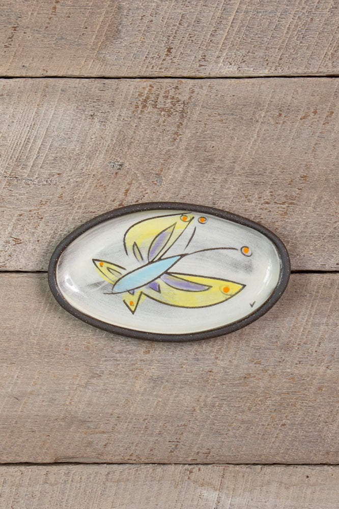 Trust the Process Mini Oval Tray Hand Painted Ceramic