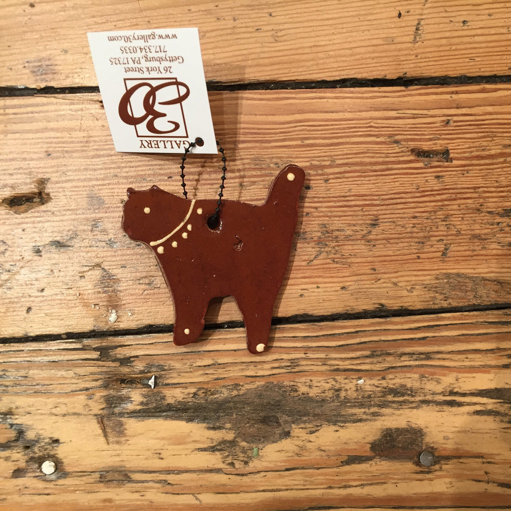 Fat Brown Cat Ornament