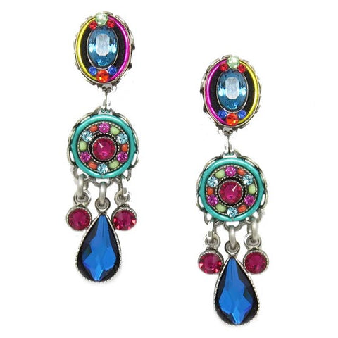 Multi Color Petite La Dolce Vita Post Earrings by Firefly Jewelry