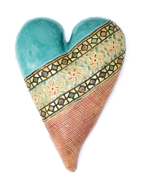 Lily's Heart Cermaic Wall Art - Large