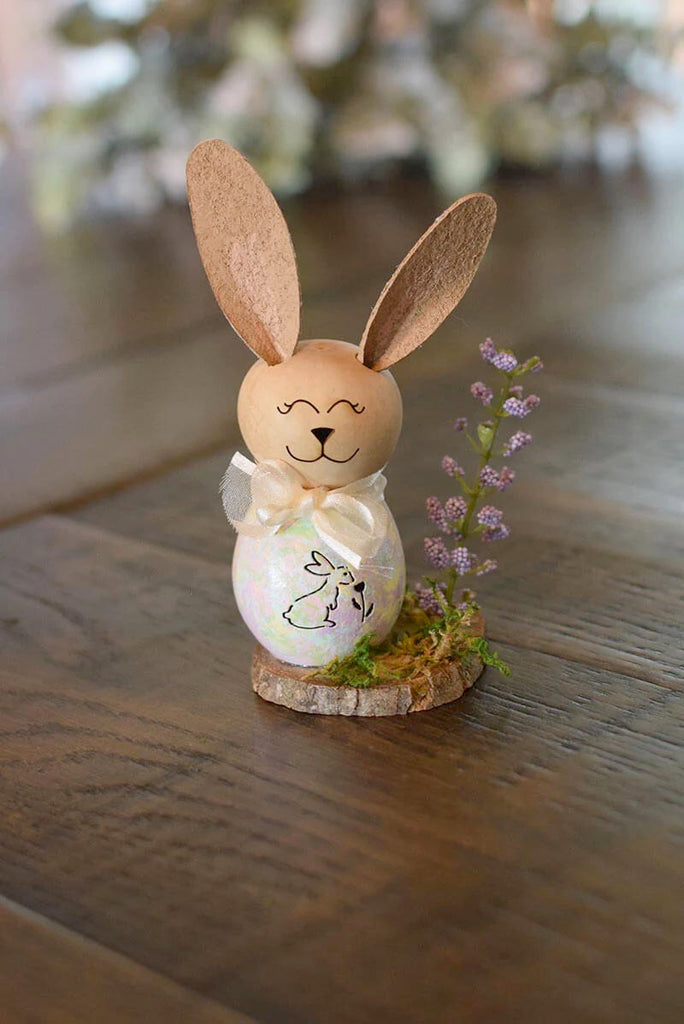 Paisley Bunny Scene Gourd