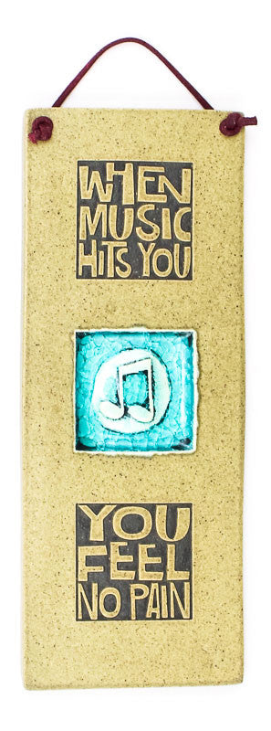 Music Hits You Glass and Ceramic Tile