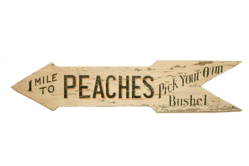 1 Mile to Peaches Arrow Americana Art