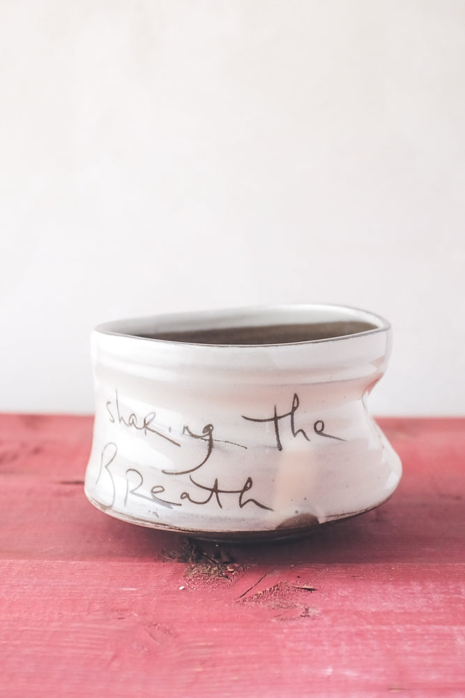 Family Tea Bowl Hand Painted Ceramic