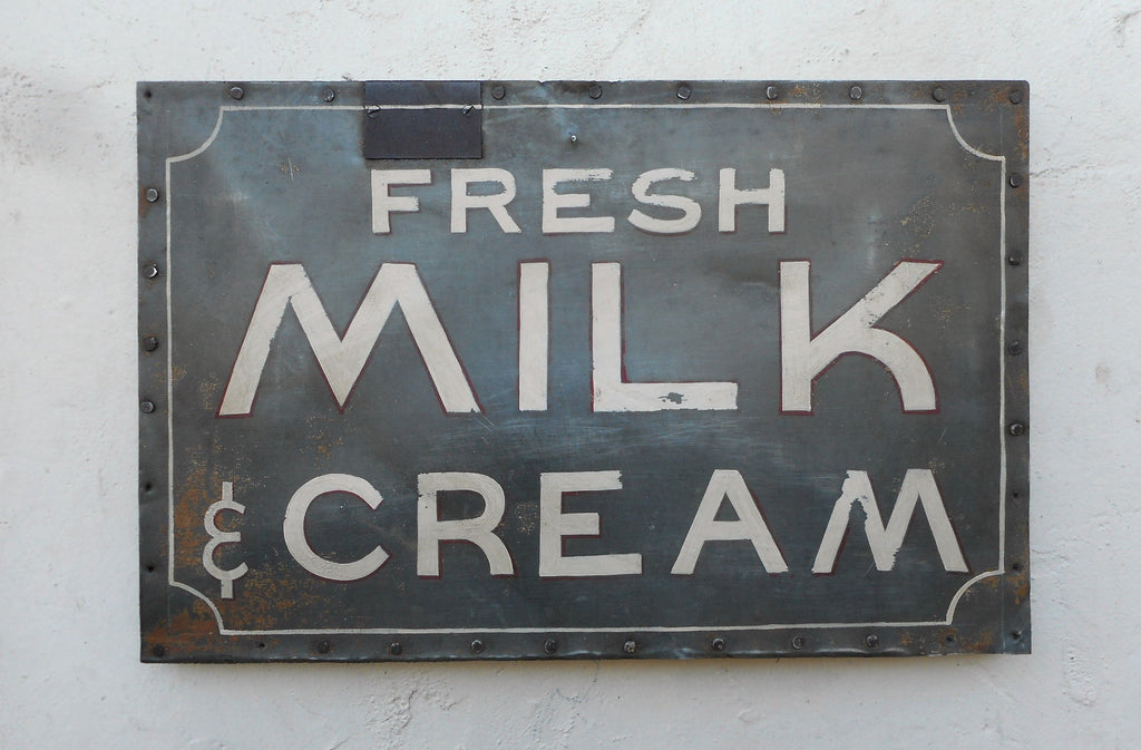 Fresh Milk & Cream Sign