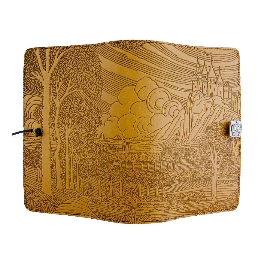 Large Leather Journal - Camelot in Marigold