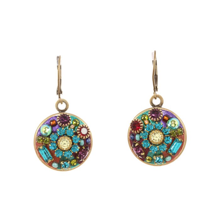 Multi Bright Round Earrings