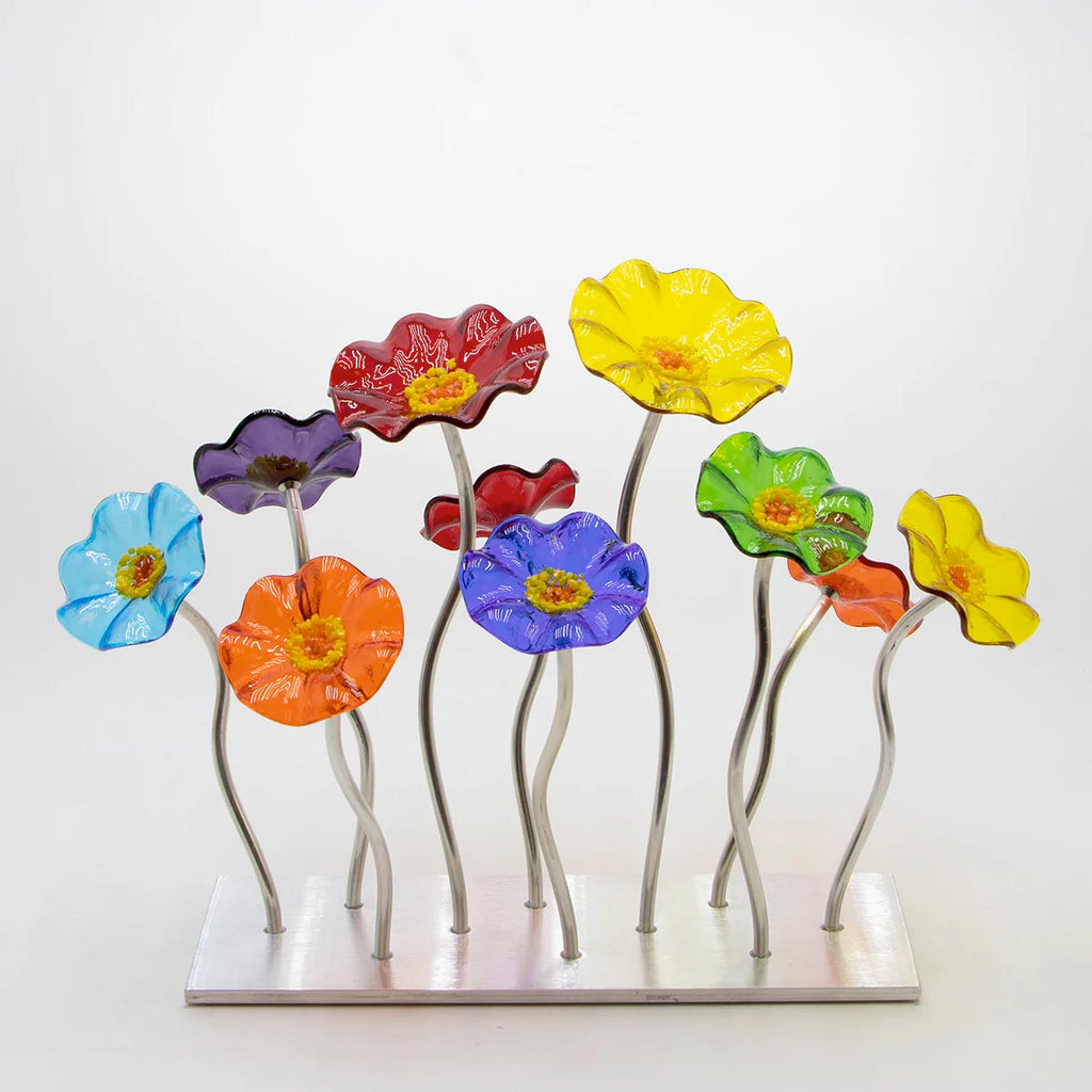 Kaleidoscope Silver Base 10 Flower Small Garden