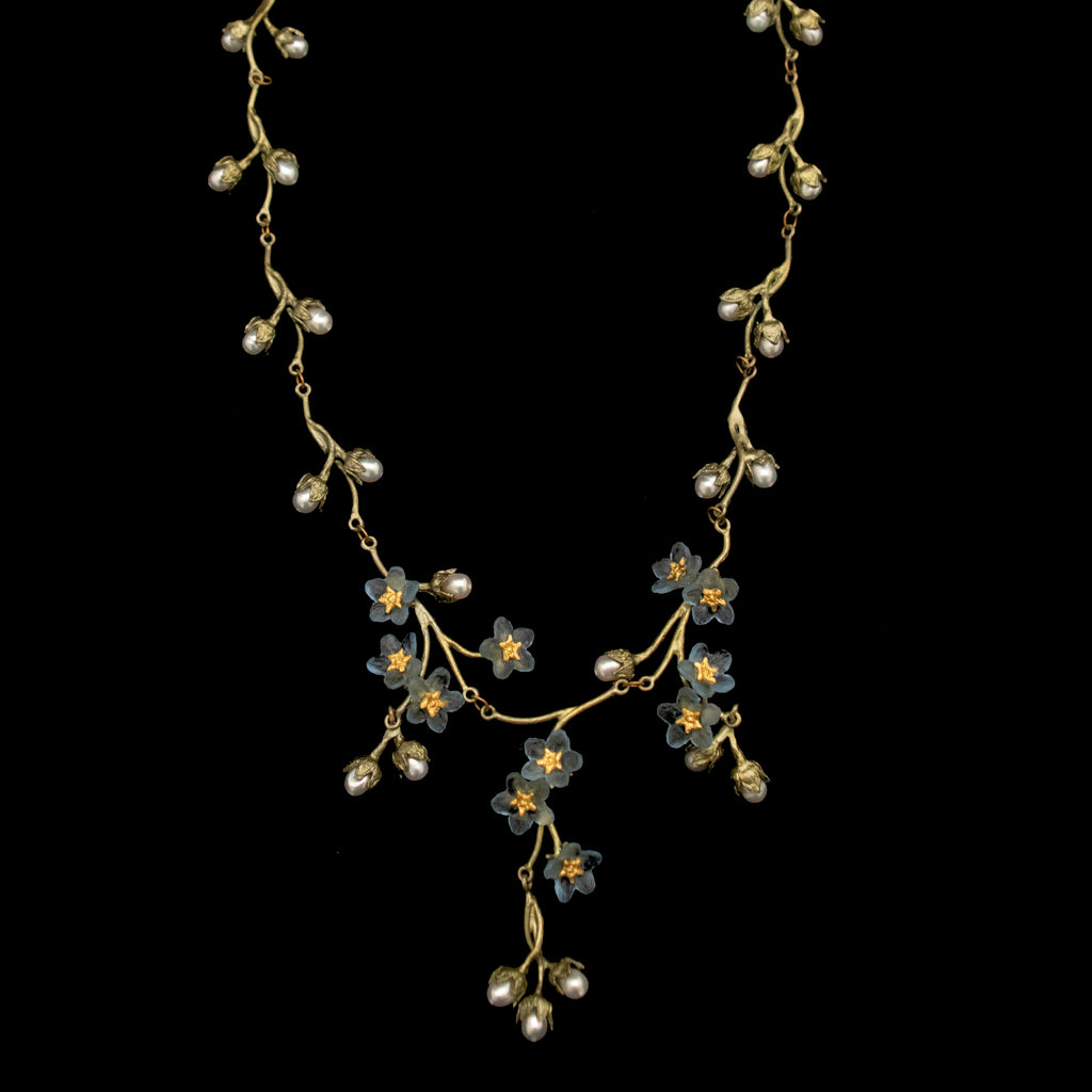 Forget Me Not 18'' Adj. Contour Necklace By Michael Michaud