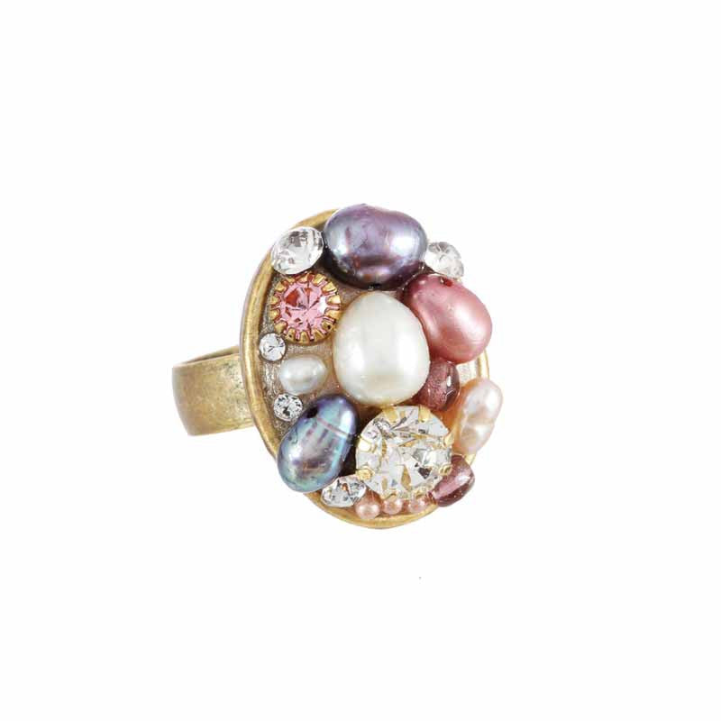 Constellation Small Oval Ring by Michal Golan