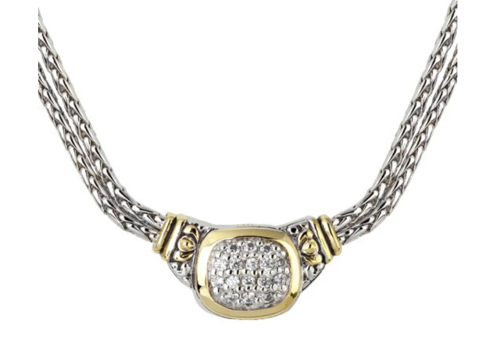 Nouveau CZ Double Strand Necklace by John Medeiros