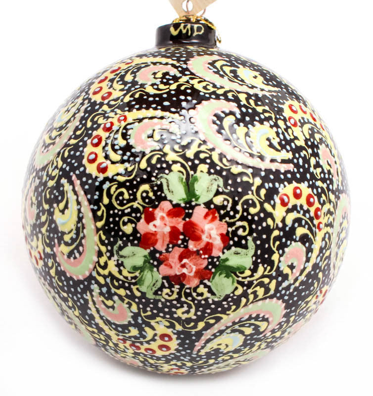 Carnation Ballet Large Bulb Ceramic Ornament