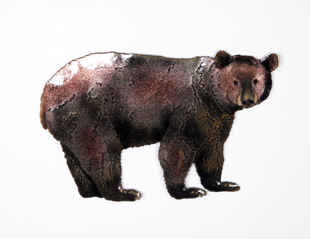 Single Black Bear Wall Art by Bovano