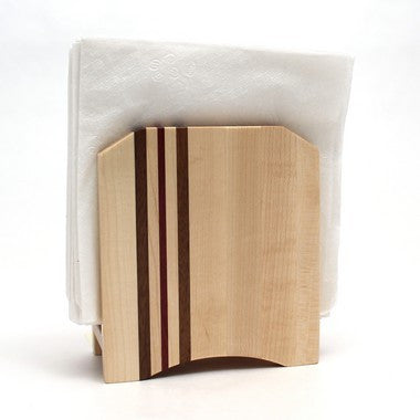 Striped Napkin Holder in Maple