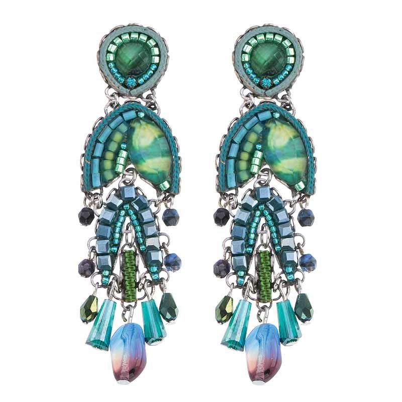 Green River Lotus Earrings by Ayala Bar