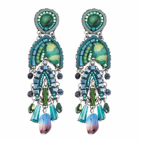 Green River Lotus Earrings by Ayala Bar