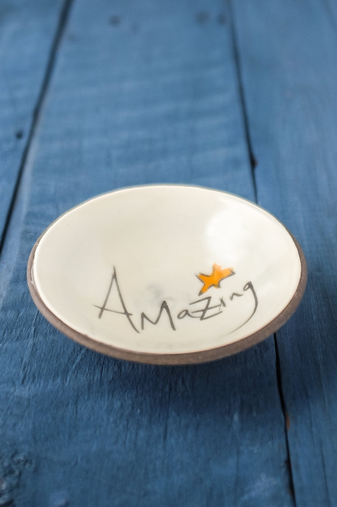 Amazing Mini Bowl Hand Painted Ceramic