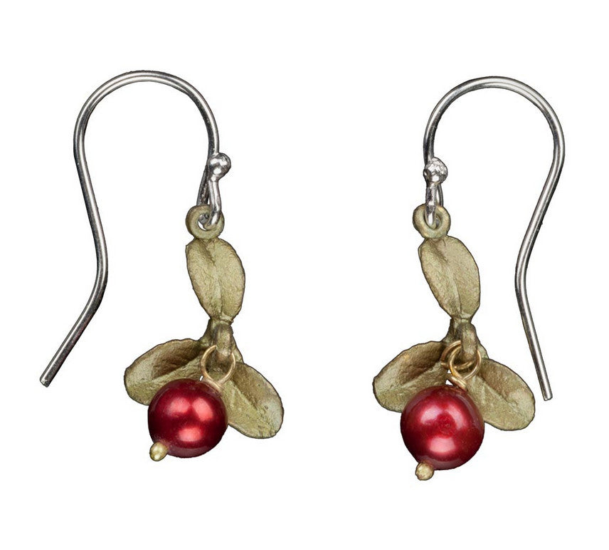 Cranberry Wire Earrings