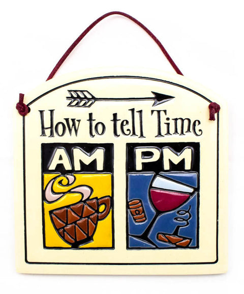 How to Tell Time Small Arch Ceramic Tile