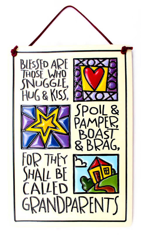 Grandparents Large Rectangle Ceramic Tile