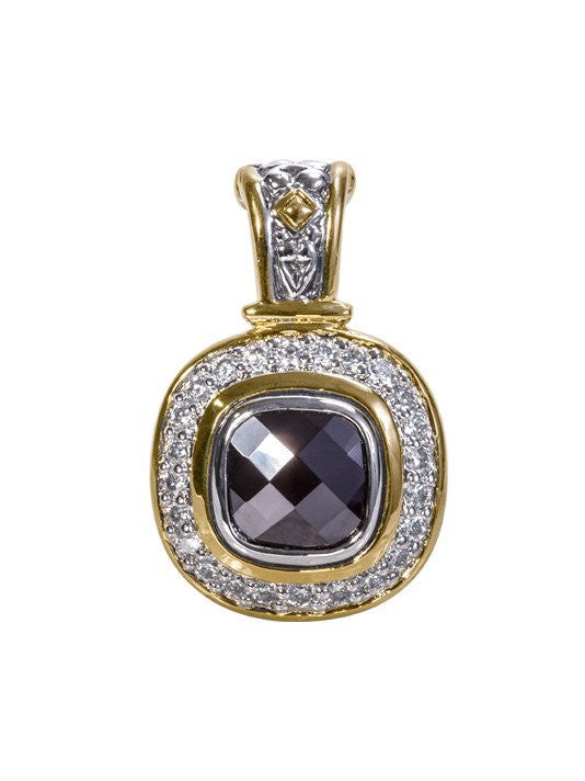 Nouveau Pave Accented Square Enhancer by John Medeiros