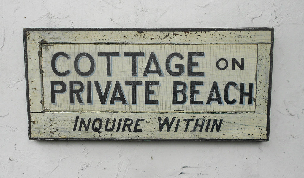 Cottage on Private Beach Americana Art