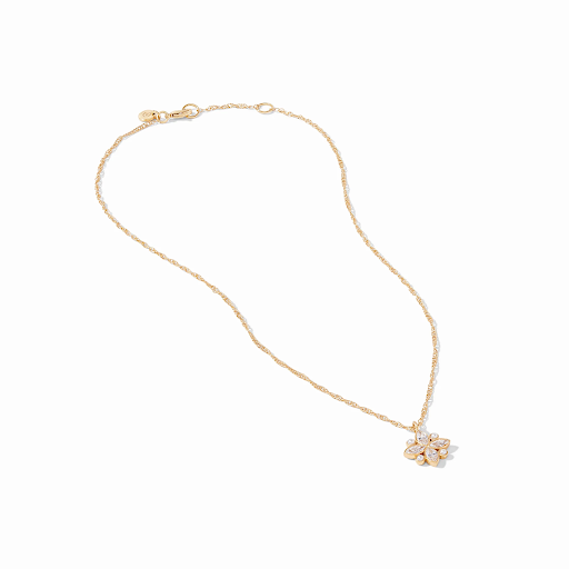 Charlotte Delicate Necklace Gold Cubic Zirconia by Julie Vos