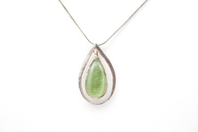 Open Frame Washed Roman Glass Necklace