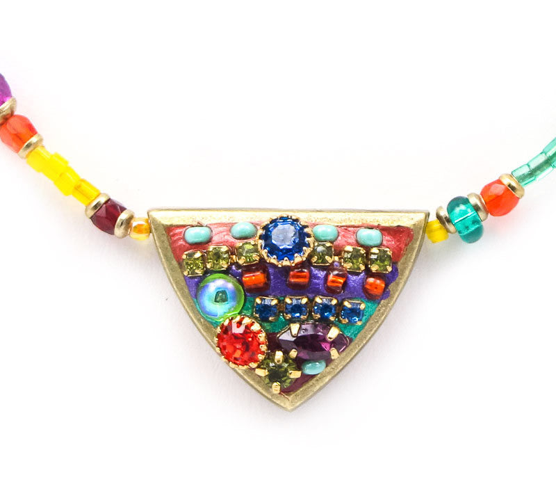Multi Bright Single Spike Necklace by Michal Golan