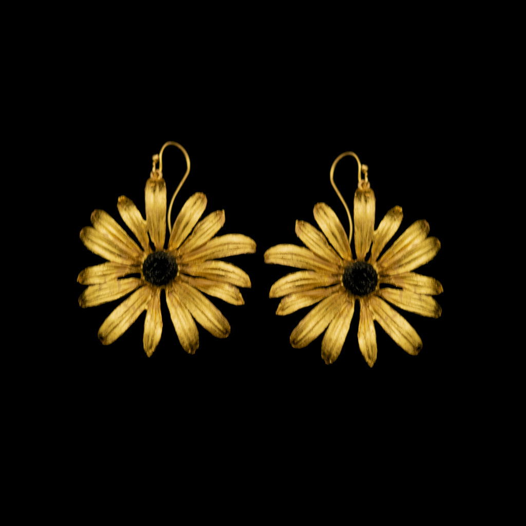 Black-Eyed Susan Wire Earrings By Michael Michaud