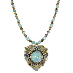Pacific Opal Heart Necklace