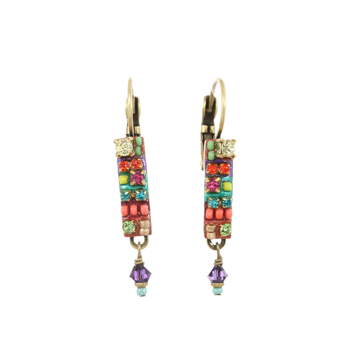 Multi Bright Bar Earrings