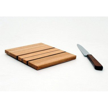 Large Striped Trivet in Oak - Size 5"x6"