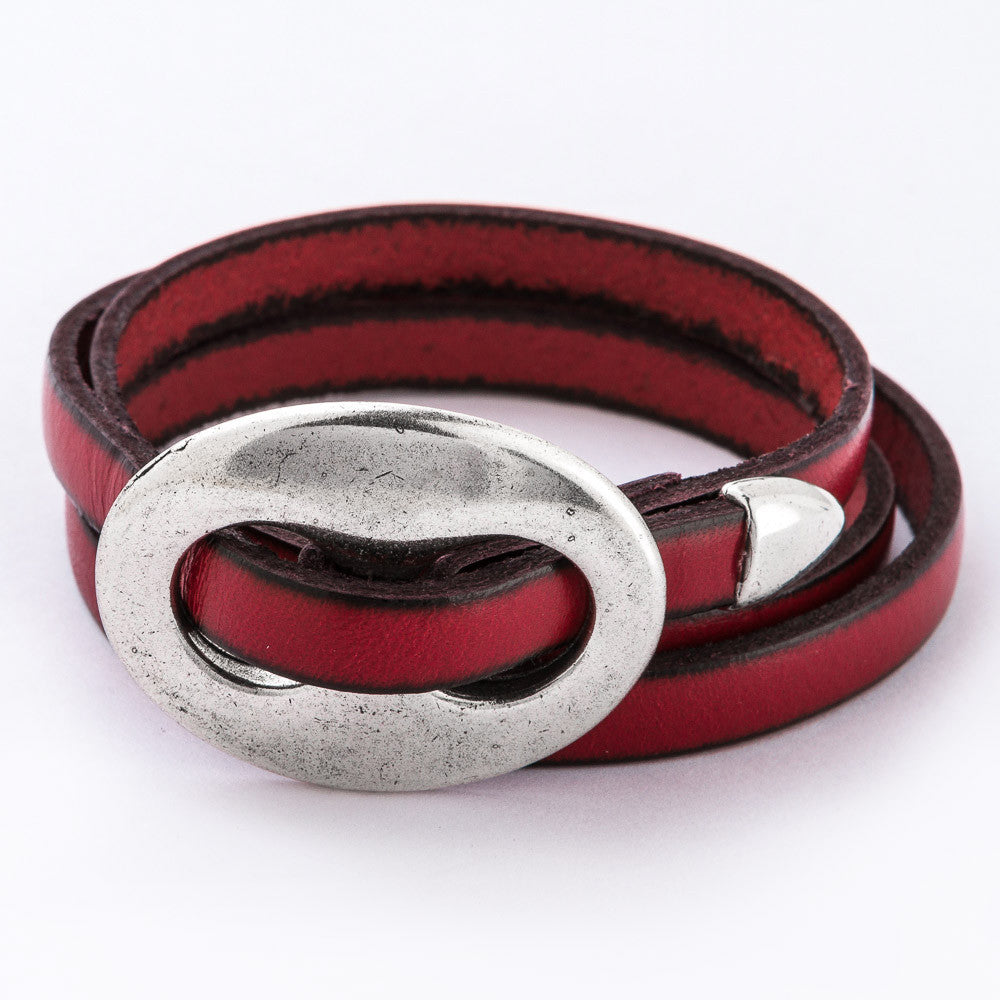 Delightfully Fun Leather Bracelet