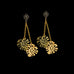 Monstera Dangle Post Earrings By Michael Michaud