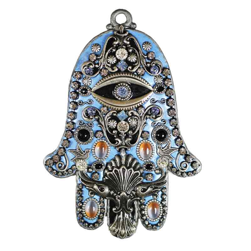Sky Blue Wall Hamsa