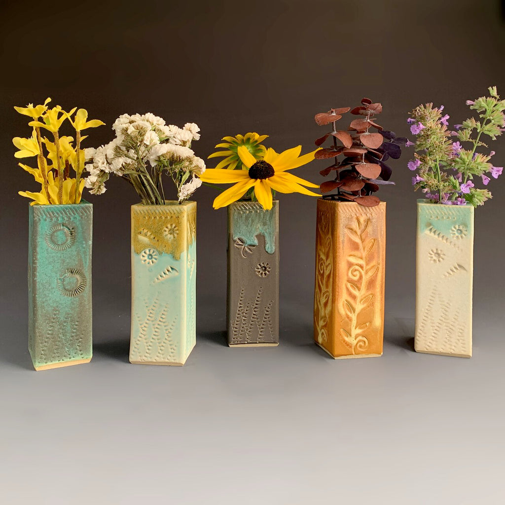 Short Square Bud Vase