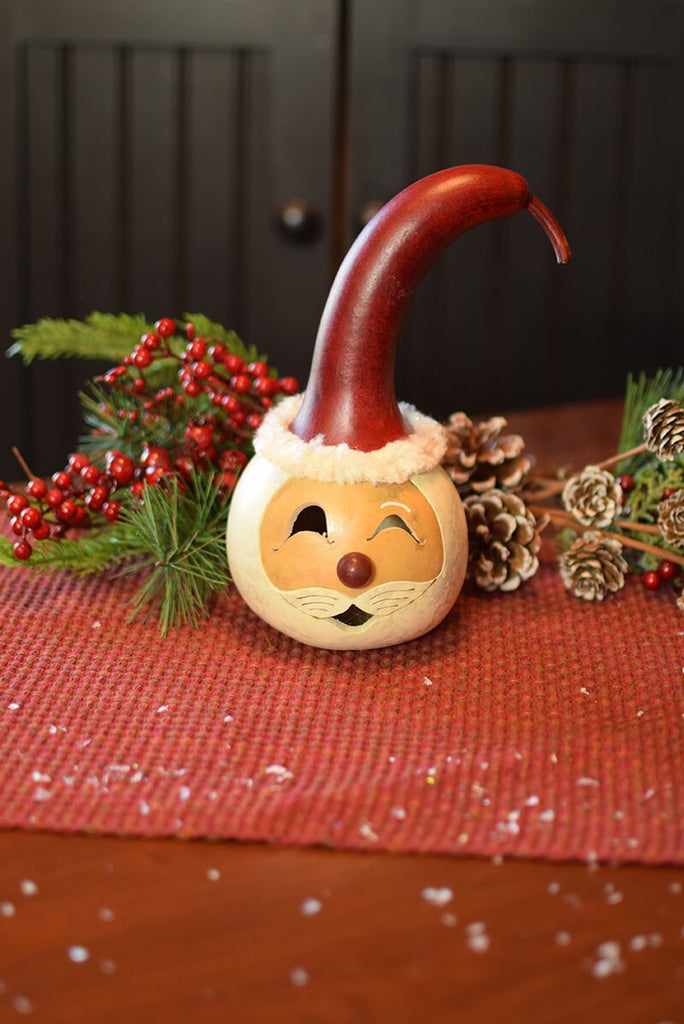 Santa Head Gourd Miniature