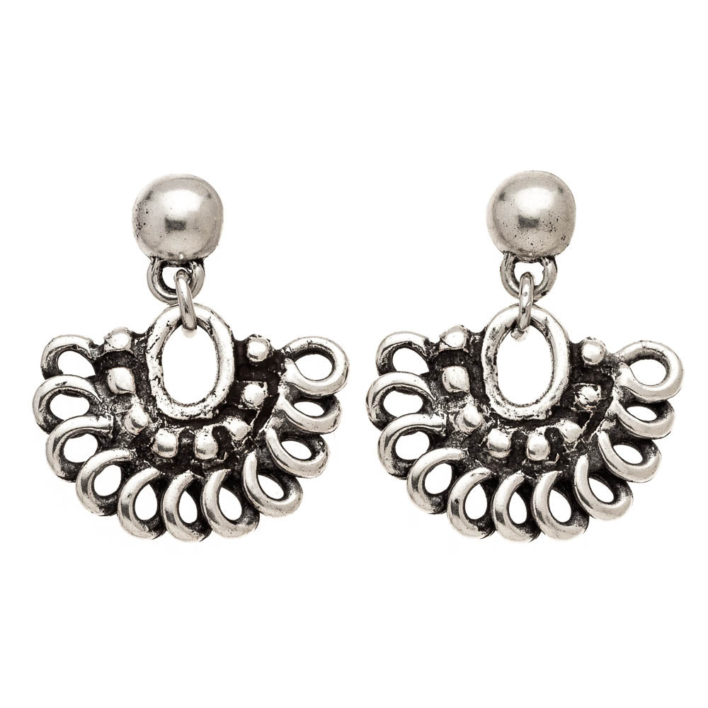 Fan Post Earrings