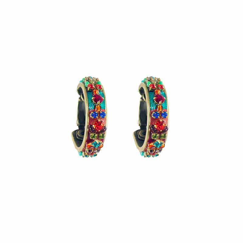 Multi Bright Hoop Earrings by Michal Golan
