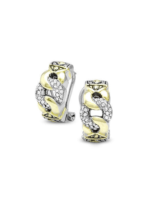 Antiqua Three Circle Pavé Post Earrings by John Medeiros
