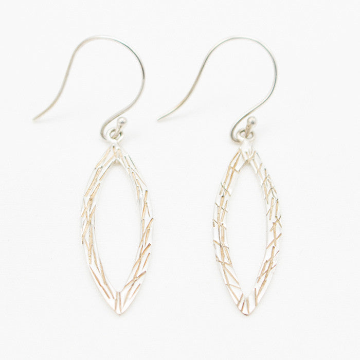 Sterling Silver Bead Fringe Dangle Earrings