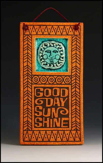 Good Day Sunshine Glass Tile