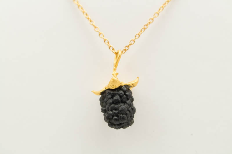 Blackberry Single Drop 16 inch Adjustable Necklace